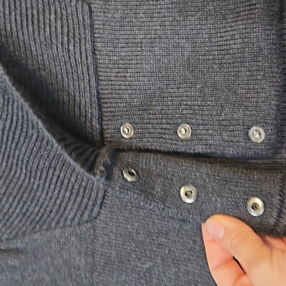 Anthropologie NFPstudio Women 100%Merino Wool Cardigan Open Toe Sweater Sz 2/S - Picture 8 of 8